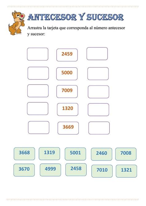 Antecesor Y Sucesor De Numeros Naturales Numeros Enteros Dme Ufro