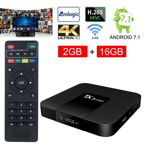 Android Tv Box Tx3 Mini Android 71 Quad Core Wifi 4k Iptv Media Player