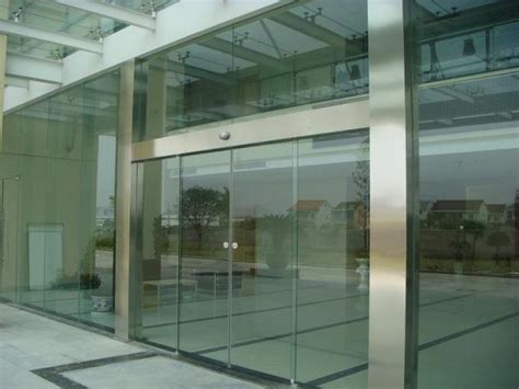 Shopping Door And Automatic Partition Sliding Glass Doors With Aluminum