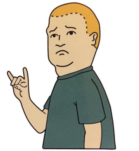 Bobby Hill Decal Funny King Of The Hill Meme Glossy Sticker Rock On