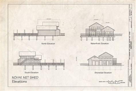 Blueprint Elevations Gig Harbor Net Sheds Novak Net Shed 3313