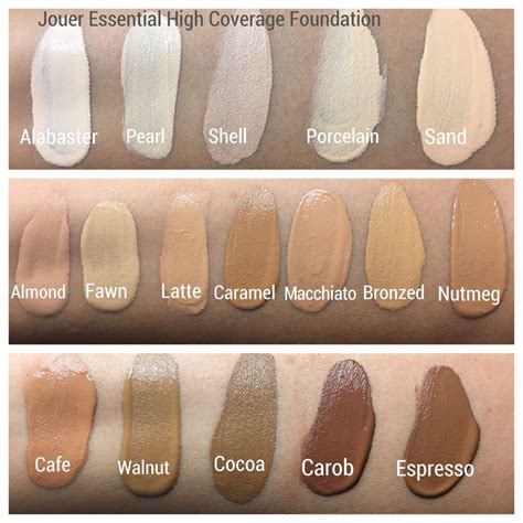 Jouer Essential High Coverage Foundation Swatches And Review