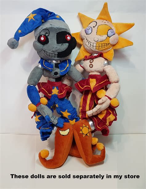 fnaf security breach youtooz sun and moon daycare attendant plush and figure