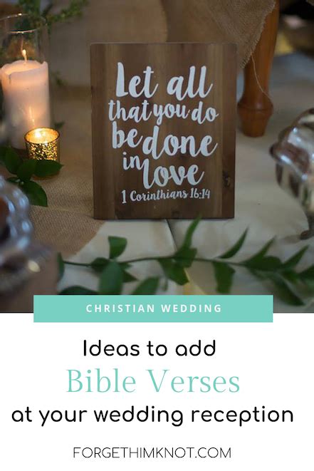 Our collection of bible verse wedding invitation designs means you can almost always find that perfect invitation or other invite styles that truly speak. Christian Wedding Reception Bible Verses - Forget Him Knot