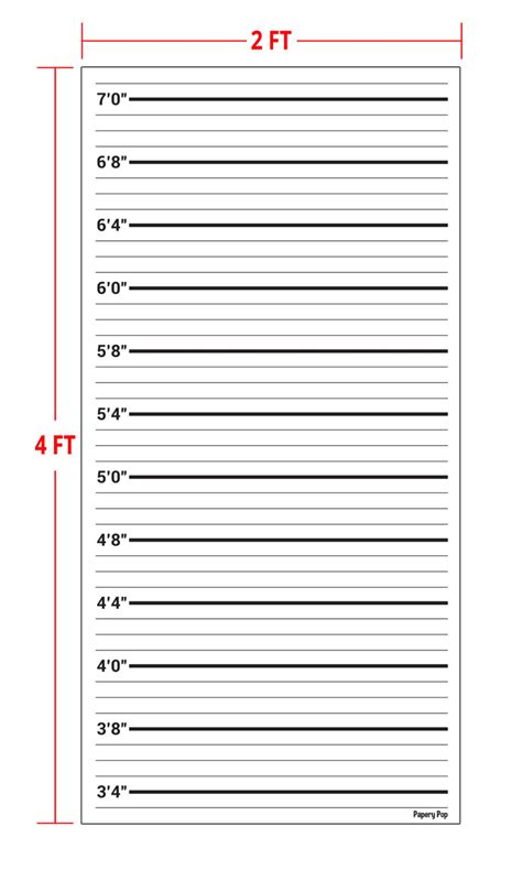 Mugshot Backdrop Large Height Chart Poster Crime Scene Etsy