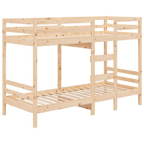 Bunk Bed 90x190 Cm 3ft Single Solid Wood Pine Hapyx