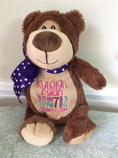 Personalized Stuffed Animalspersonalize With A Name Monogram Etsy