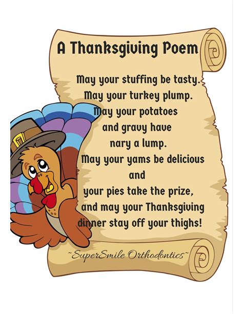 Thanksgiving Turkey Poems Ted The Turkey Thanksgiving Poem