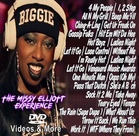 Itt találhatod azokat a videókat amelyeket már valaki letöltött valamely oldalról az oldalunk. Best Of Missy Elliott DVD VIDEO Compilation Mix DVD #DVD ...