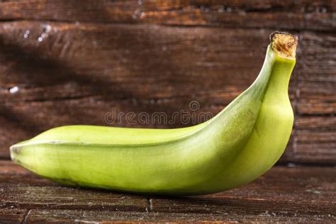 Banana Verde Orgnica Musa X Paradisiaca Foto De Stock Imagem De