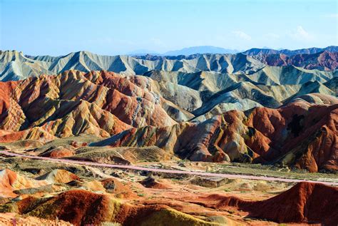 Zhangye Danxia Landform Hd Wallpaper Rainbow Mountains