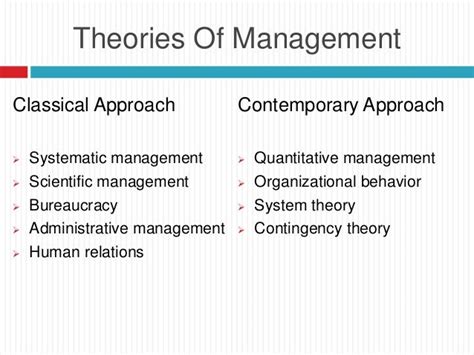 👍 Contemporary Management Theory Contemporary Approaches 2019 01 20