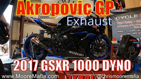 2017 Gsxr 1000r With Akropovic Gp Exhaust Dyno Tune Ecu Flash Moore