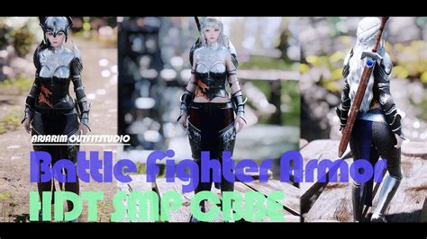 Skyrim Outfit I Battle Fighter Armor Hdt Smp Cbbe Youtube