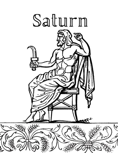 Saturn Roman God Printable Etsy