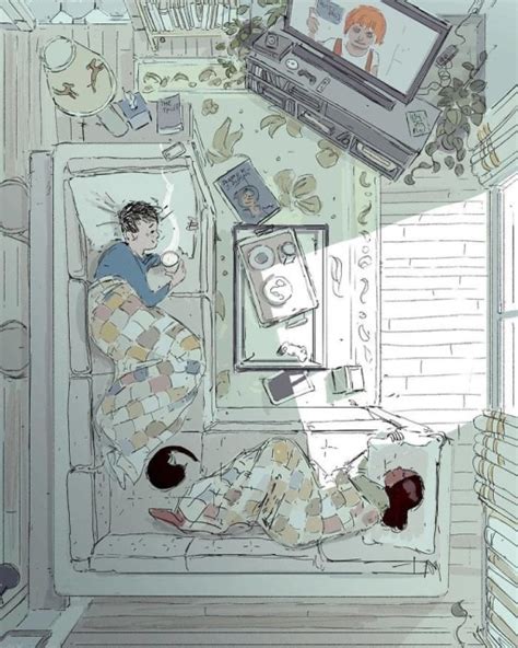 Husband Turns Everyday Moments With His Wife Into Heartwarming Illustrations 22 Pics