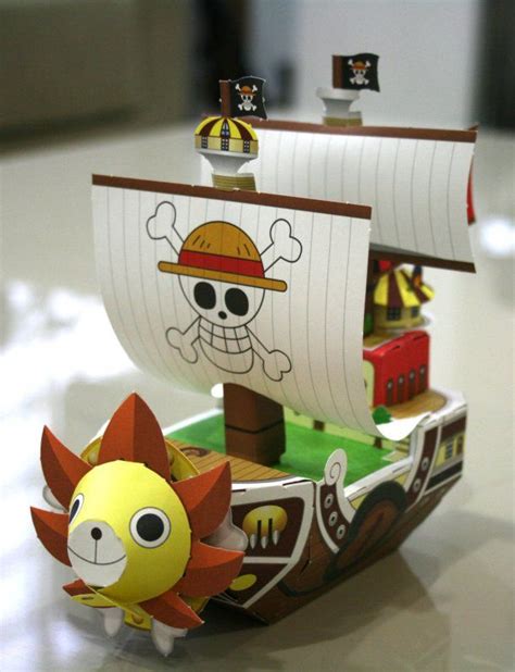 One Piece Paper Pirate Ship In 2020 Paper Toys Paper Crafts Pirate