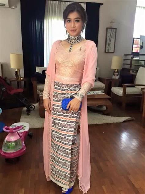 Eaindra Kyaw Zin Myanmar Dress Design Traditional Dresses Fashion