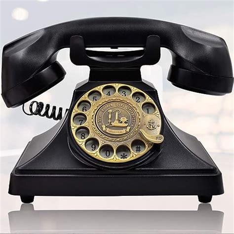 Irisvo 1960s Rotary Dial Telephone Retro Old Fashioned Landline Phones
