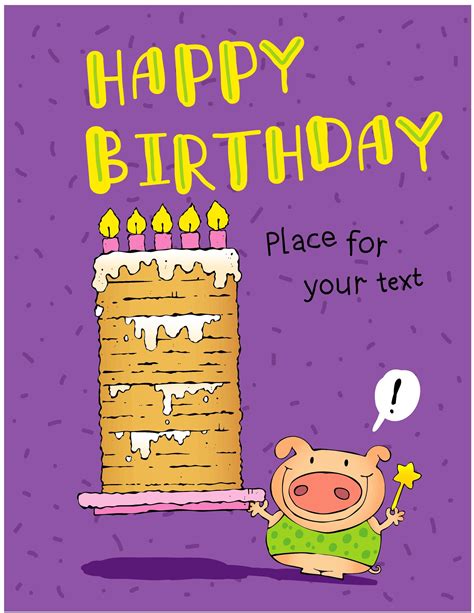40 Free Birthday Card Templates Templatelab