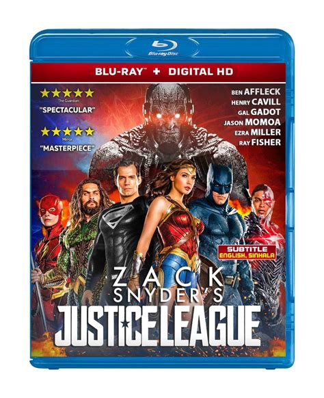 Zack Snyders Justice League Blu Ray 2021 Region Free