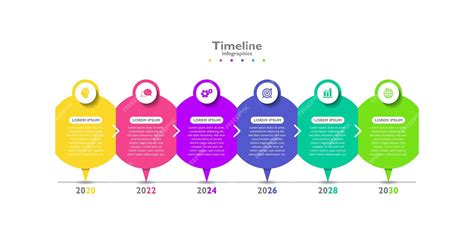 Premium Vector Timeline Infographic Business Abstract Background
