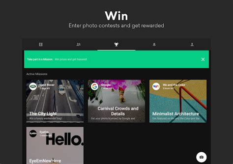 Updated Eyeem Free Photo App For Sharing And Selling Images For Pc