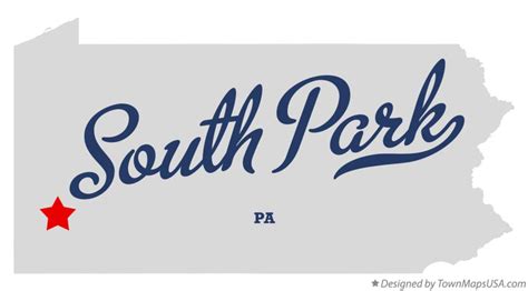 Map Of South Park Pa Pennsylvania