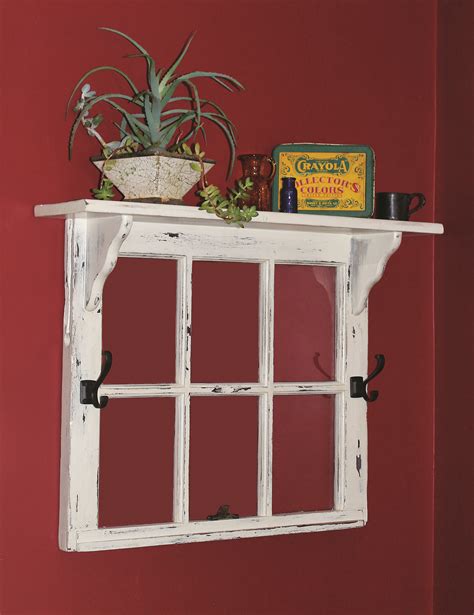 This Old Window Frame Topped By A Shelf Would Be Great To Frame A Quilt