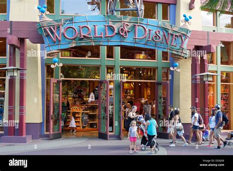 World Of Disney Store Disneyland Downtown Anaheim California Stock