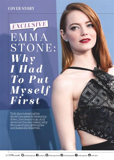 Emma Stone Look Magazine Uk January 23 2017 Issue Celebmafia