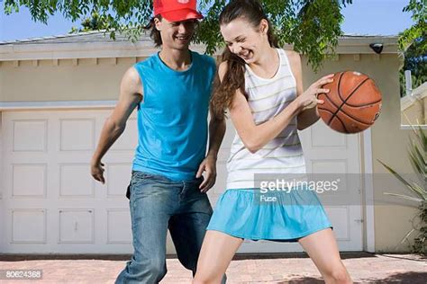 Girl Basketball Driveway Photos And Premium High Res Pictures Getty