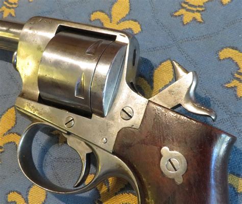 Rare Revolver Lefaucheux 1870 De Marine Calibre 11 Mm Atelier Saint