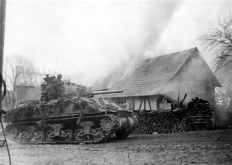 M4 Sherman Of The 7th Armored Division Fighting For Deekenbach Germany