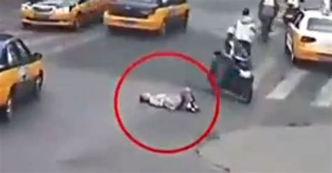 Disturbing Footage Shows Moment Elderly Woman Is Run Over By Car After