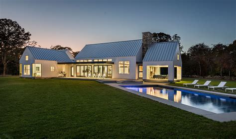 Christopher Hall Architect Modern Farmhouse With Attached Barn