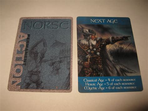 2003 Age Of Mythology Board Game Piece Norse Permanent Card Next Age