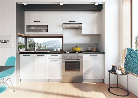 White Modern High Gloss Kitchen Cabinet Unit Set Luxury Soft Close