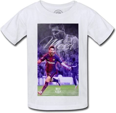 Kids T Shirt Lionel Messi Barcelona Football Star Scorer Argentina