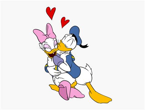 Disney Valentine S Day Clip Art Images Donald And Daisy Duck Kissing