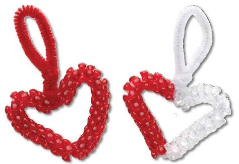 Valentine Bead Hearts Nicole Crafts Tri Bead Valentine Heart