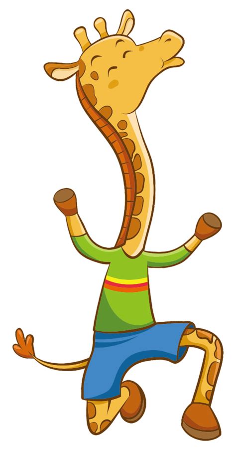 Onlinelabels Clip Art Cartoon Giraffe