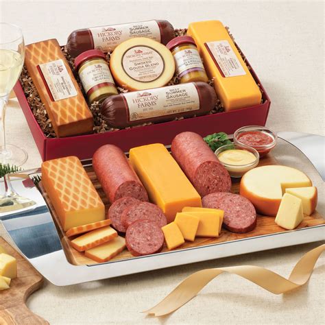 Also included are two beef summer and summer sausage gift box is a family gift favorite. Summer Sausage and Cheese Gift Box | Hickory Farms ...