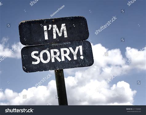 Sorry Sign Clouds Sky Background Stock Photo 211104469 Shutterstock