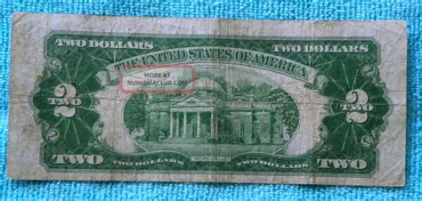 1928d 2 Two Dollar Red Seal Note Bill Da Block Rs9