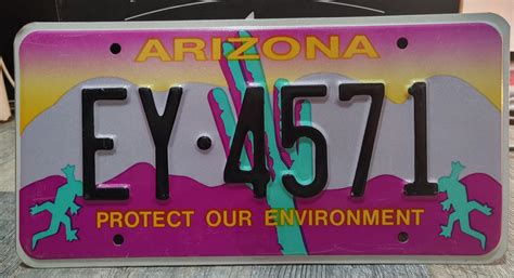 This Optional Arizona License Plate Ca1990 Still Available Thirty