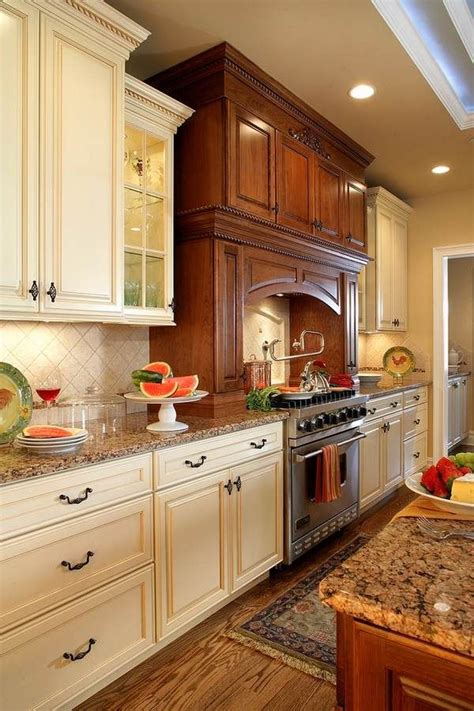 White Kitchen Cabinets With Brown Granite Countertops Reverasite
