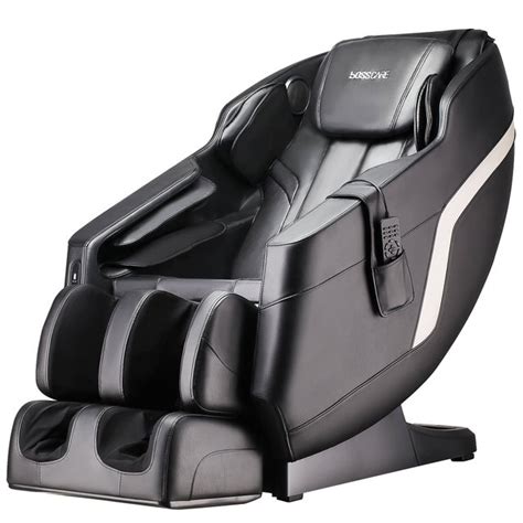 Bosscare Assembled Massage Chair Recliner With Zero Gravity Full Body Massage Black Walmart