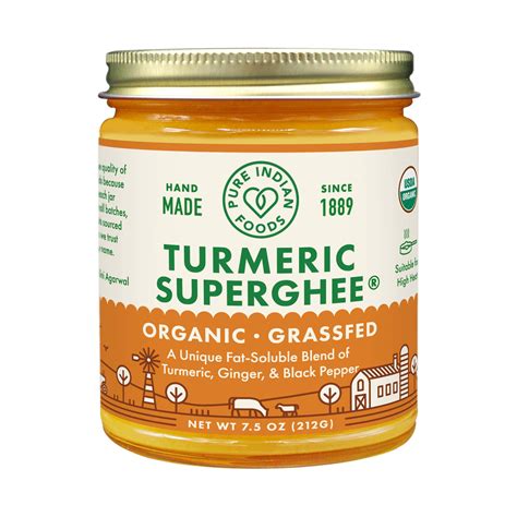 Turmeric Superghee Oz Certified Organic Ounce Pack Of