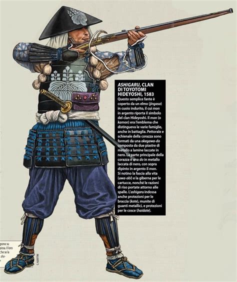 Ashigaru Del Clan Di Toyotomi Hideyoshi 1583 Medieval Japan